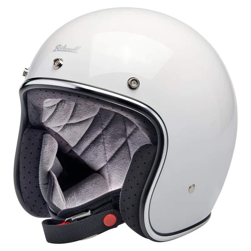 Biltwell Bonanza Helmet Gloss White – MOTORWERKS